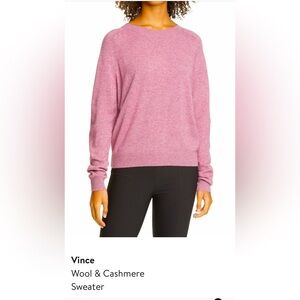 VINCE cashmere blend crew neck sweater - size L